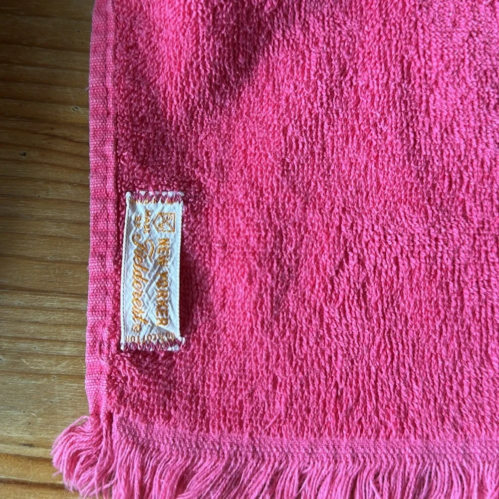 Vintage Embroidered Floral Hand Towels